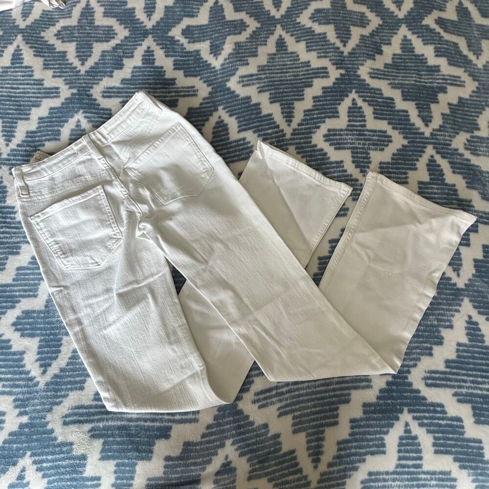 Free People We The Free White High Rise Flare Jeans Size 24 US 0/XS - Picture 4 of 7